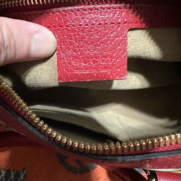 Gucci Floral Print Women's Bag - Red and Brown - Picture 10 of 12